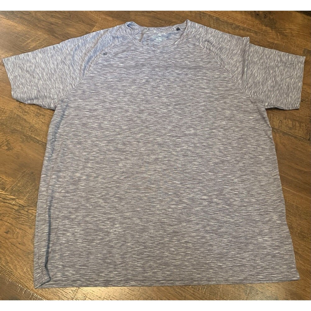 Rhone Active T Shirt Mens Size XXL Red Grey Heather Blend